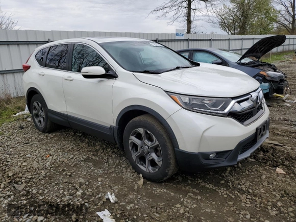 2018 Honda CR-V EX with VIN 2HKRW2H5XJH648371, listed as a Copart auction lot 52927265 with 83,127 mi miles and Salvage Title. Bid and sale history available at DreamBid. Image 4.