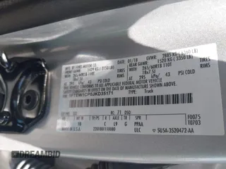 2018 Ford F-150 XL с VIN 1FTEW1CP0JKD35171, выставлен на аукционе IAAI как лот 42594307 с пробегом 123 237 миль миль и . История ставок и продаж доступна на DreamBid. Изображение 9.