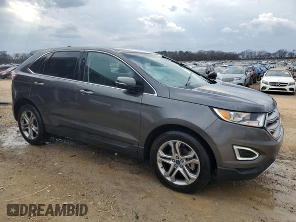 2016 Ford Edge Titanium with VIN 2FMPK3K91GBB13675, listed as a Copart auction lot 44198475 with 129,236 mi miles and Salvage Title. Bid and sale history available at carsss.com. Image 4.