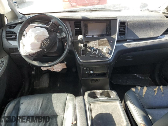2015 Toyota Sienna SE with VIN 5TDXK3DC2FS629568, listed as a Copart auction lot 48171645 with 114,608 mi miles and Salvage title. Bid and sale history available at DreamBid. Image 8.
