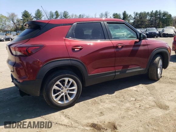 2024 Chevrolet TrailBlazer LS with VIN KL79MNSLXRB134481, listed as a Copart auction lot 53286015 with 13,839 mi miles and Salvage Title. Bid and sale history available at DreamBid. Image 3.