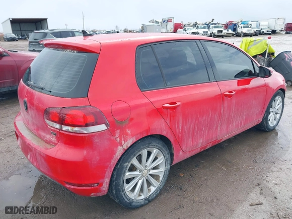 2013 Volkswagen Golf TDI w/Sunroof & Nav with VIN WVWNM7AJ1DW131774, listed as a IAAI auction lot 41785818 with 167,954 mi miles. Bid and sale history available at carsss.com. Image 4.