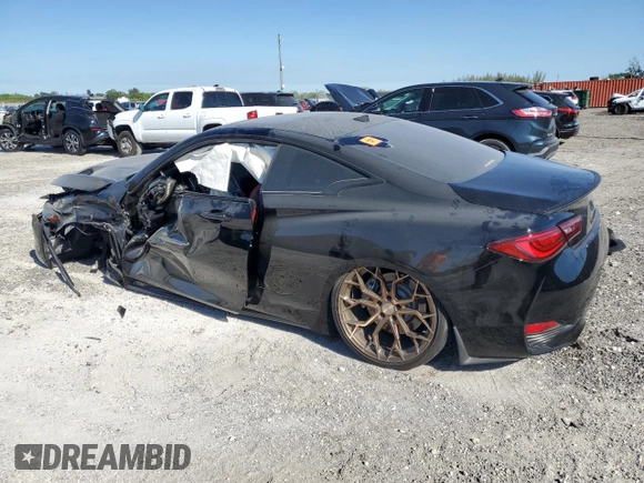 2018 Infiniti Q60 Luxe with VIN JN1EV7EK7JM343265, listed as a Copart auction lot 49832355 with 48,382 mi miles and Non Repairable. Bid and sale history available at carsss.com. Image 2.