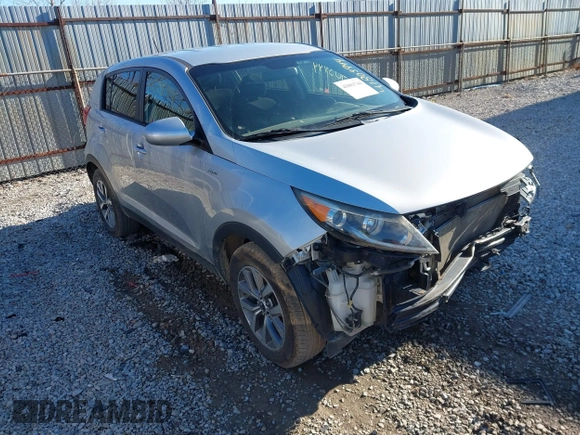 2015 Kia Sportage LX with VIN KNDPBCAC3F7789828, listed as a IAAI auction lot 41803744 with 126,002 mi miles and . Bid and sale history available at carsss.com. Image 1.