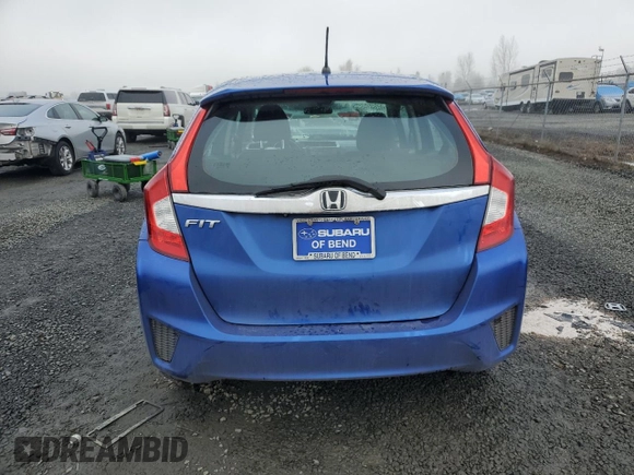 2015 Honda Fit EX-L with VIN 3HGGK5H88FM762256, listed as a Copart auction lot 46438325 with Not Provided miles and Salvage Title. Bid and sale history available at DreamBid. Image 6.