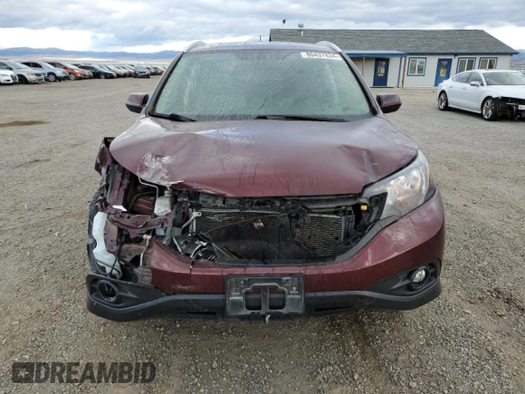 2013 Honda CR-V EX-L with VIN 5J6RM4H71DL014069, listed as a Copart auction lot 80437834 with 62,447 mi miles and Salvage Title. Bid and sale history available at carsss.com. Image 5.