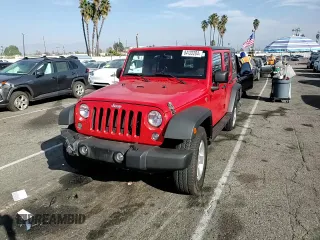 2018 Jeep Wrangler JK Unlimited Sport S with VIN 1C4HJWDGXJL855671, listed as a Copart auction lot 84122204 with 86,527 mi miles and Salvage Title. Bid and sale history available at carsss.com. Image 11.