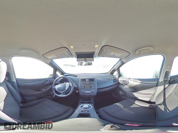 2013 Nissan LEAF S with VIN 1N4AZ0CP0DC400329, listed as a Copart auction lot 46677055 with 45,484 mi miles and Salvage Title. Bid and sale history available at carsss.com. Image 13.