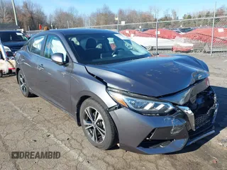 2020 Nissan Sentra SV with VIN 3N1AB8CV5LY257317, listed as a IAAI auction lot 41009086 with 63,048 mi miles. Bid and sale history available at carsss.com. Image 1.