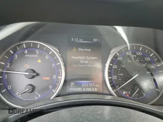 2014 Infiniti Q50 Premium with VIN JN1BV7AP9EM693541, listed as a Copart auction lot 52898005 with 203,157 mi miles and Salvage Title. Bid and sale history available at carsss.com. Image 9.