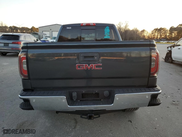 2017 GMC Sierra 1500 SLT with VIN 3GTU2NEC8HG224958, listed as a Copart auction lot 87925525 with 75,243 mi miles and Salvage Title. Bid and sale history available at carsss.com. Image 6.