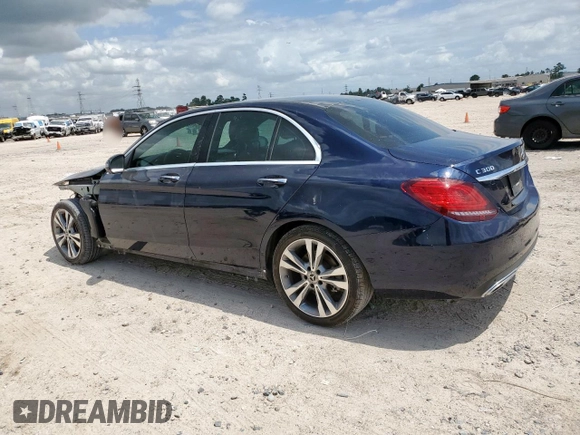 2020 Mercedes-Benz C 300 with VIN 55SWF8DB1LU326414, listed as a Copart auction lot 58717905 with 33,471 mi miles and Salvage title. Bid and sale history available at DreamBid. Image 2.