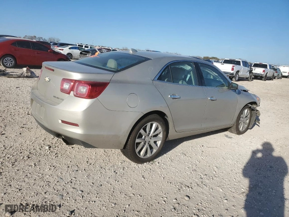 2013 Chevrolet Malibu LTZ with VIN 1G11H5SA7DF346333, listed as a Copart auction lot 48069475 with 96,590 mi miles and Salvage Title. Bid and sale history available at carsss.com. Image 3.