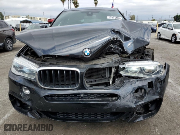 2017 BMW X6 xDrive35i z VIN 5UXKU2C39H0X47816, wystawiony jako Copart lot #53553385 z przebiegiem 123 036 mil mil oraz Szkoda całkowita • Salvage title. Historia ofert i sprzedaży dostępna na DreamBid. Obrazek 5.