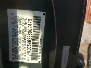 2006 Acura RSX z VIN JH4DC54826S007470, wystawiony jako Copart lot #52934855 z przebiegiem 183 719 mil mil oraz Szkoda całkowita • Salvage title. Historia ofert i sprzedaży dostępna na DreamBid. Obrazek 12.