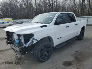 2025 Ram 1500 Big Horn with VIN 1C6RRFFG9SN512549, listed as a Copart auction lot 46062015 with 11,890 mi miles and Salvage Title. Bid and sale history available at carsss.com. Image 1.
