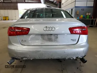 2013 Audi A6 Premium Plus with VIN WAUGGAFC8DN034033, listed as a Copart auction lot 55471895 with 136,840 mi miles and Salvage title. Bid and sale history available at DreamBid. Image 6.