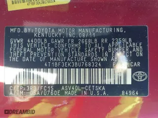 2011 Toyota Camry LE with VIN 4T1BF3EK3BU768324, listed as a IAAI auction lot 41885918 with 245,993 mi miles. Bid and sale history available at carsss.com. Image 9.