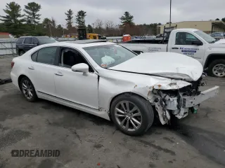 2016 Lexus LS 460 with VIN JTHCL5EF7G5026203, listed as a Copart auction lot 54129465 with 142,898 mi miles and Salvage title. Bid and sale history available at DreamBid. Image 4.