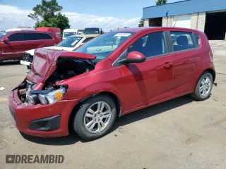2013 Chevrolet Sonic LT with VIN 1G1JC6SB7D4187709, listed as a Copart auction lot 63645244 with 0 mi miles and Non Repairable. Bid and sale history available at carsss.com. Image 1.