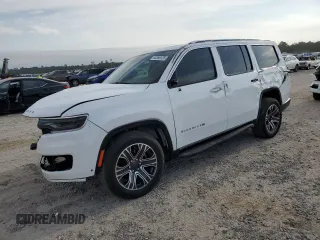 2024 Jeep Wagoneer z VIN 1C4SJUAPXRS115733, wystawiony jako Copart lot #53359125 z przebiegiem 14 131 mil mil oraz Szkoda całkowita • Salvage title. Historia ofert i sprzedaży dostępna na DreamBid. Obrazek 1.