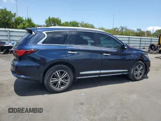 2019 Infiniti QX60 Pure z VIN 5N1DL0MN4KC511433, wystawiony jako Copart lot #55981635 z przebiegiem 71 703 mil mil oraz Szkoda całkowita • Salvage title. Historia ofert i sprzedaży dostępna na DreamBid. Obrazek 3.