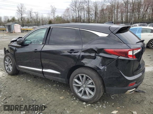 2023 Acura RDX w/Technology Package with VIN 5J8TC2H53PL000181, listed as a Copart auction lot 49108725 with 10,630 mi miles and Salvage Title. Bid and sale history available at carsss.com. Image 2.