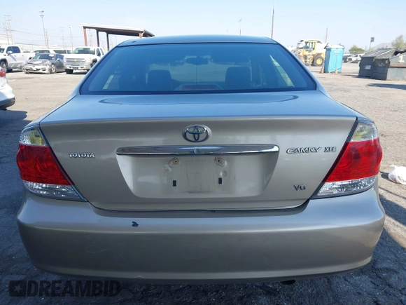 2005 Toyota Camry LE with VIN 4T1BF32K55U592479, listed as a IAAI auction lot 41974250 with 184,767 mi miles and . Bid and sale history available at DreamBid. Image 16.