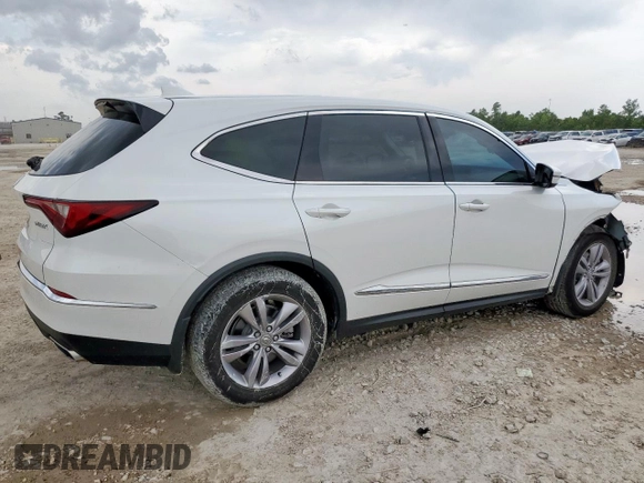 2022 Acura MDX with VIN 5J8YD9H3XNL004090, listed as a Copart auction lot 60478025 with 45,041 mi miles and Salvage title. Bid and sale history available at DreamBid. Image 3.