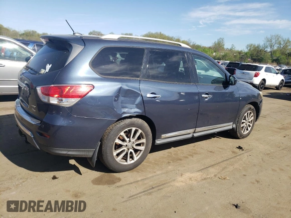 2013 Nissan Pathfinder SL with VIN 5N1AR2MM5DC646279, listed as a Copart auction lot 55074215 with 128,296 mi miles and Clean Title. Bid and sale history available at carsss.com. Image 3.