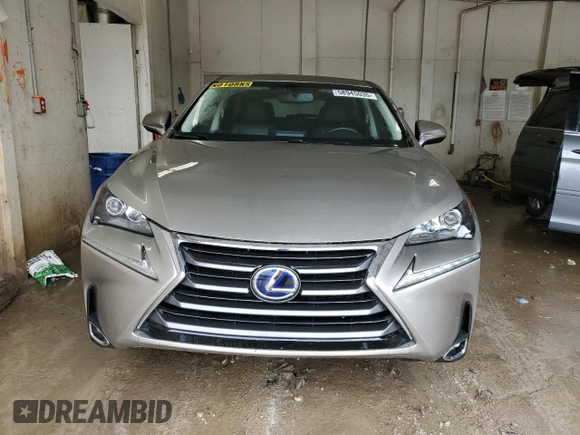 2015 Lexus NX 300h with VIN JTJYWRBZ2F2005535, listed as a Copart auction lot 58945035 with 110,363 mi miles and Salvage title. Bid and sale history available at DreamBid. Image 5.