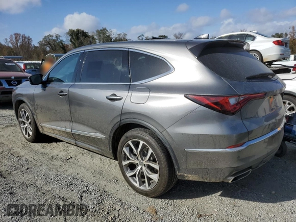 2023 Acura MDX w/Technology Package with VIN 5J8YE1H41PL004666, listed as a Copart auction lot 78571344 with 23,885 mi miles and Clean Title. Bid and sale history available at carsss.com. Image 2.