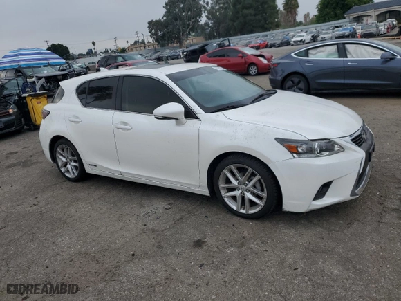 2017 Lexus CT with VIN JTHKD5BH8H2287308, listed as a Copart auction lot 75767704 with 75,164 mi miles and Salvage Title. Bid and sale history available at carsss.com. Image 4.