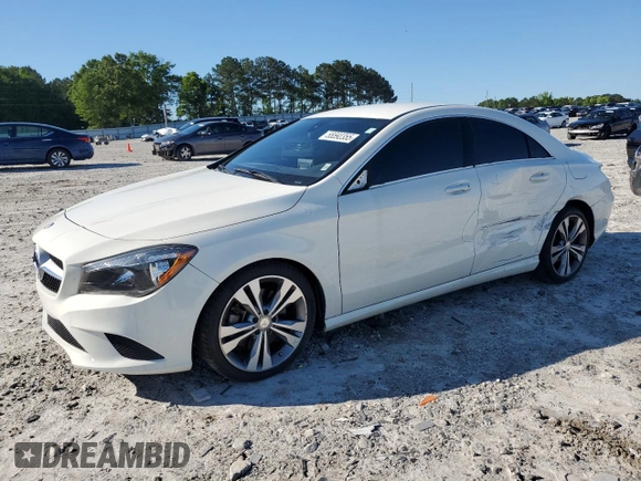 2016 Mercedes-Benz CLA 250 with VIN WDDSJ4EB8GN297481, listed as a Copart auction lot 55592355 with 85,987 mi miles and Salvage Title. Bid and sale history available at DreamBid. Image 1.