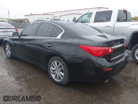 2015 Infiniti Q50 Premium with VIN JN1BV7AP9FM349709, listed as a IAAI auction lot 41976089 with 62,094 mi miles and . Bid and sale history available at DreamBid. Image 3.