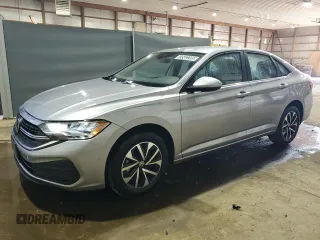 2024 Volkswagen Jetta S with VIN 3VW5M7BU2RM081318, listed as a Copart auction lot 63502205 with 27,240 mi miles and Clean title. Bid and sale history available at DreamBid. Image 1.