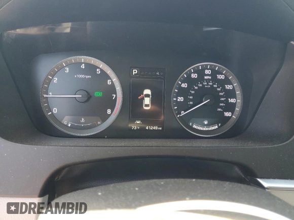 2017 Hyundai Sonata Sport with VIN 5NPE34AF3HH458153, listed as a Copart auction lot 54714605 with 41,249 mi miles and Salvage Title. Bid and sale history available at carsss.com. Image 9.