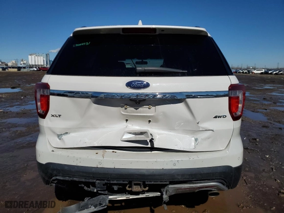 2017 Ford Explorer XLT with VIN 1FM5K8D88HGB69602, listed as a Copart auction lot 47829785 with 149,632 mi miles and Salvage Title. Bid and sale history available at carsss.com. Image 6.