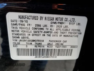 2011 Infiniti M37 with VIN JN1BY1AR0BM375518, listed as a Copart auction lot 81887374 with 136,543 mi miles and Salvage Title. Bid and sale history available at carsss.com. Image 14.