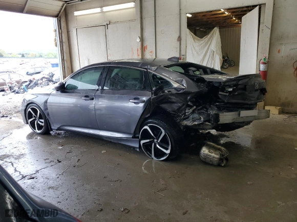 2019 Honda Accord Sedan Sport 1.5T with VIN 1HGCV1F3XKA019904, listed as a Copart auction lot 52030285 with 123,077 mi miles and Salvage Title. Bid and sale history available at carsss.com. Image 2.