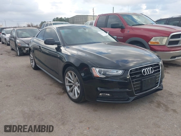2016 Audi A5 Premium Plus with VIN WAUM2AFR9GA043714, listed as a IAAI auction lot 41507270 with 35,270 mi miles. Bid and sale history available at carsss.com. Image 1.