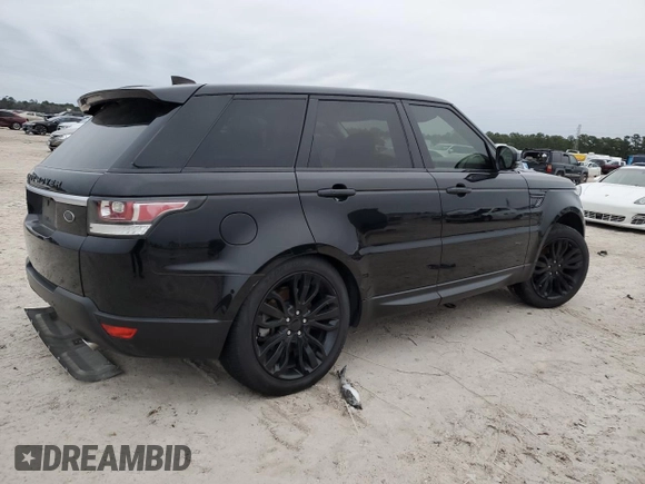 2017 Land Rover Range Rover Sport HSE with VIN SALWR2FK6HA129458, listed as a Copart auction lot 46280735 with 135,469 mi miles and Salvage Title. Bid and sale history available at carsss.com. Image 3.