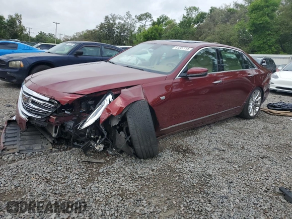 2017 Cadillac CT6 Platinum AWD with VIN 1G6KN5R60HU173474, listed as a Copart auction lot 51207715 with 43,627 mi miles and Salvage title. Bid and sale history available at DreamBid. Image 1.