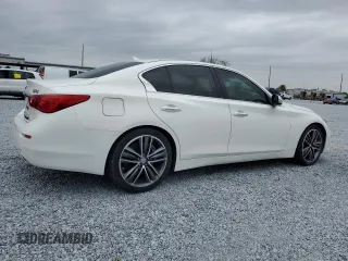 2014 Infiniti Q50 Hybrid Sport with VIN JN1AV7AP0EM692306, listed as a Copart auction lot 88644575 with 83,444 mi miles and Clean Title. Bid and sale history available at DreamBid. Image 3.