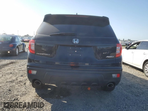2021 Honda Passport EX-L with VIN 5FNYF8H57MB022407, listed as a Copart auction lot 48436585 with 48,602 mi miles and Salvage Title. Bid and sale history available at DreamBid. Image 6.