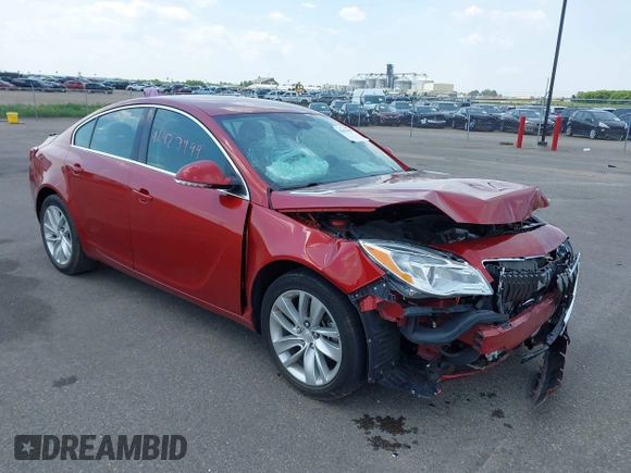 2015 Buick Regal with VIN 2G4GK5EX1F9296300, listed as a IAAI auction lot 42427999 with 74,777 mi miles and . Bid and sale history available at DreamBid. Image 1.