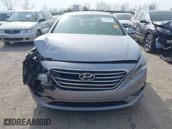 2015 Hyundai Sonata 2.4L SE with VIN 5NPE24AF8FH214899, listed as a IAAI auction lot 42056089 with 76,621 mi miles. Bid and sale history available at carsss.com. Image 12.