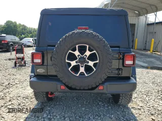2022 Jeep Wrangler Rubicon with VIN 1C4HJXCG9NW197322, listed as a Copart auction lot 59984775 with 35,374 mi miles and Salvage title. Bid and sale history available at DreamBid. Image 6.