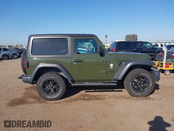 2021 Jeep Wrangler Sport S with VIN 1C4HJXAG0MW552427, listed as a IAAI auction lot 41643643 with 53,013 mi miles and . Bid and sale history available at DreamBid. Image 13.
