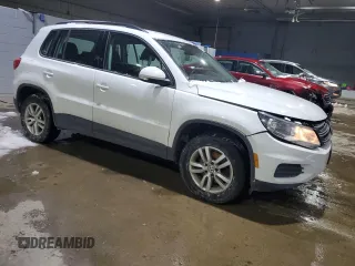 2015 Volkswagen Tiguan S with VIN WVGBV7AX9FW578498, listed as a Copart auction lot 44725305 with 160,501 mi miles and Salvage Title. Bid and sale history available at DreamBid. Image 4.